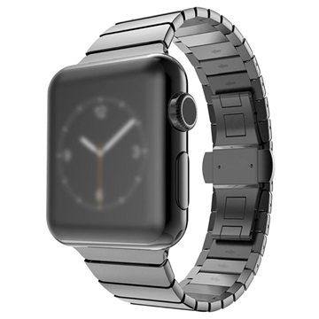 Apple Watch Series 9/8/SE (2022)/7/SE/6/5/4/3/2/1 Kaiš od Nerđajućeg Čelika - 41mm/40mm/38mm - Crni