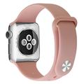 Apple Watch Series SE 3/SE(2023)/11/10/9/8/SE (2022)/7/SE/6/5/4/3/2/1 Mek Silikonski Kaiš - 42mm/41mm/40mm/38mm - Roze