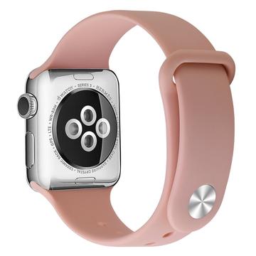 Apple Watch Series SE 3/SE(2023)/11/10/9/8/SE (2022)/7/SE/6/5/4/3/2/1 Mek Silikonski Kaiš - 42mm/41mm/40mm/38mm - Roze