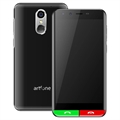 Artfone Smart 500 Telefon za Seniore - 4G, SOS - Crni