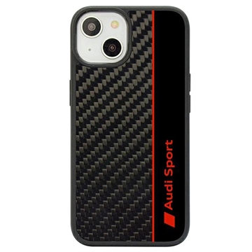 iPhone 14 Audi Carbon Fiber Stripe Maska - Crna