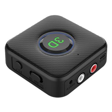 2-in-1 Bluetooth 5.1 Audio Predajnik i Prijemnik B8 - Crni