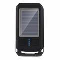 BG-1706 USB+Solar Rechargeable Bike Lights Waterproof 6 Light Modes Bicycle Dual Headlight with Horn Alarm - Black