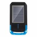 BG-1706 USB+Solar Rechargeable Bike Lights Waterproof 6 Light Modes Bicycle Dual Headlight with Horn Alarm - Blue
