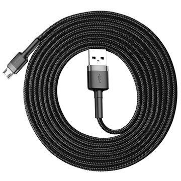 Baseus Cafule MicroUSB Kabl CAMKLF-CG1 - 2m - Sivi / Crni