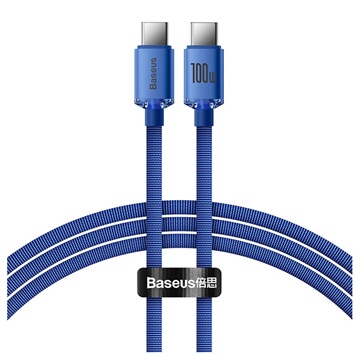 Baseus Crystal Shine USB-C / USB-C Kabl CAJY000603 - 1.2m - Plavi