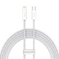 Baseus Dynamic Series Nylon Braided USB-C to Lightning Cable - 20W, 2m - White