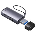 Baseus Lite Series USB-A SD/MicroSD Memory Card Reader - Grey