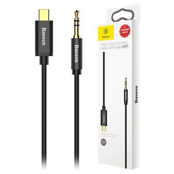 Baseus M01 USB Type-C / 3.5mm Audio Kabl - 1.2m - Crni