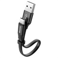 Baseus Nimble USB-C Kabl za Punjenje i Sinhronizaciju CATMBJ-01 - 23cm - Crni