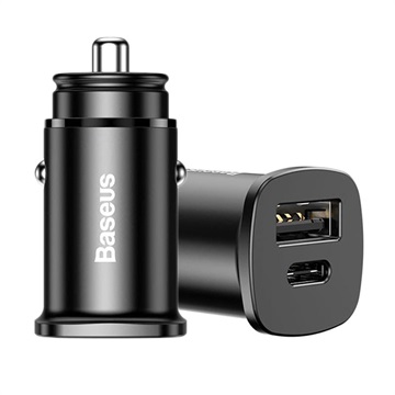Baseus PPS 30W Auto Punjač - USB-C PD, QC4.0/3.0, SCP, AFC - Crni