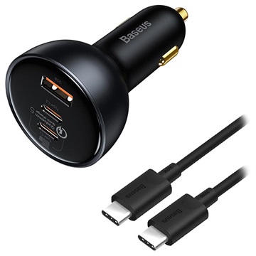 Baseus Qualcomm Quick Charge 5.0 Auto Punjač - 160W - Crni