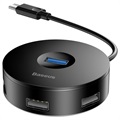 Baseus Round Box 4-ulaza USB 3.0 Hub sa USB-C Kablom