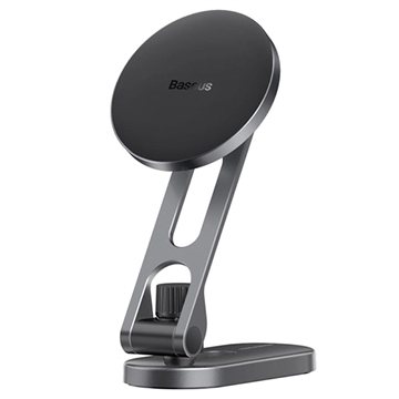 Baseus T-Space Serija Sklopivi Magnetni Auto-Držač Telefona za Teslu - Srebrni