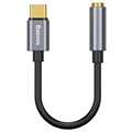 Baseus USB-C / 3.5mm Audio Adapter CAHUB-EZ0G - Tamnosivi