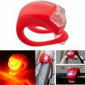 Bicycle Light Front and Rear Silicone LED Bike Light Multi-Purpose Water Resistant Headlight Taillight for Cycling Safety - Red