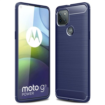 Motorola Moto G9 Power Brušena TPU Zaštitna Maska - Karbonska Vlakna