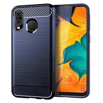 Samsung Galaxy A40 TPU Zaštitna Maska - Ugljenično Vlakno