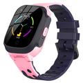 C1 1.3" Square Screen 4G Kids Smart Watch Support Video Call Position Tracker - Pink