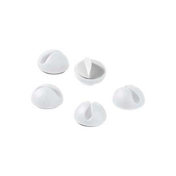 Set Držača Za Kablove - Beli