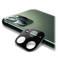 iPhone 11 Pro/11 Pro Max Zaštita za Kameru od Metala i Kaljenog Stakla - Crna