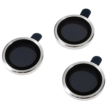 iPhone 14 Pro/14 Pro Max Zaštitno Kaljeno Staklo - 9H za Kameru - 3 Kom. - Srebrno