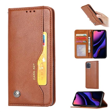 Card Set Series iPhone XI Wallet Case - Brown