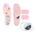 Cartoon Pattern Shoe Insoles with AirTag 1/2 Holder and Protective Films - 155-170mm - Pink