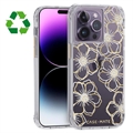 Case-Mate Floral Gems iPhone 14 Pro Maska - Providna