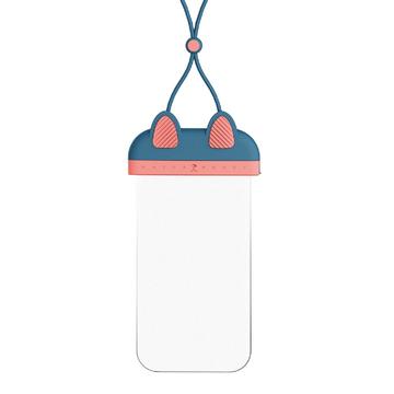 Cat Ears Universal Waterproof Case - 7" - Blue