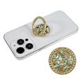 Cell Phone Ring Holder Rhinestone Phone Kickstand Grip Rotation Universal Multi Angle Metal Phone Back Grip