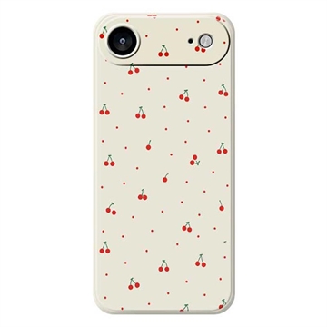 iPhone Air Cherry Pattern TPU Case - Beige