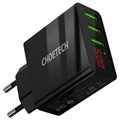 Choetech C0027 3 x USB Wall Charger 15W - Black