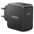 Choetech USB-C Power Delivery Zidni Punjač - 30W - Crni
