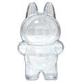 Clear Protective Display Case for Labubu Plush - 17x10cm