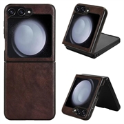 Samsung Galaxy Z Flip6/Z Flip7 FE Presvučena Plastična Maska - Braon