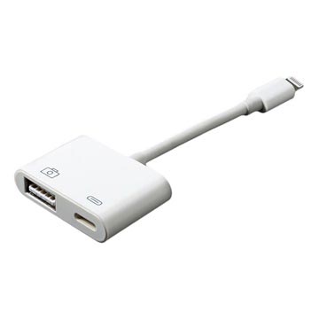 Kompatibilni Lightning / USB 3.0 Adapter za Kameru - Beli