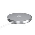 Compatible with MagSafe QI2 Protocol 15W Wireless Charger for Mobile Phone / Earphones - Silver