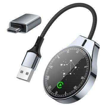 Constellation-Style 2-in-1 Wireless CarPlay and Android Auto Adapter