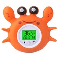Crab Shaped Floating Bath Thermometer with Room Temperature