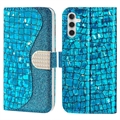 Croco Bling Series Samsung Galaxy A34 5G Futrola-Novčanik - Plava