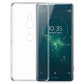 Anti-Slip Kristalna Sony Xperia XZ2 TPU Maska - Providna