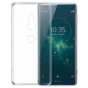 Anti-Slip Kristalna Sony Xperia XZ2 TPU Maska - Providna