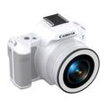 D11 Mini Digital Camera with 64GB Memory Card - 48MP - White