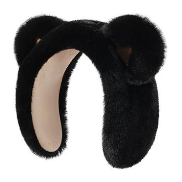 DEZ45 Cute Plush Bear Ear Winter Headband / Earmuffs