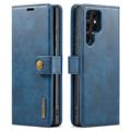 DG.Ming 2-in-1 Samsung Galaxy S23 Ultra 5G Odvojiva Kožna maska-Novčanik - Plava