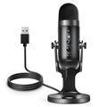 DLDZ JD-900 USB Condenser Microphone with Pop Filter and Stand