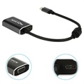 Delock USB-C / VGA Adapter sa USB-C Ulazom za Punjenje - Tamnosivi