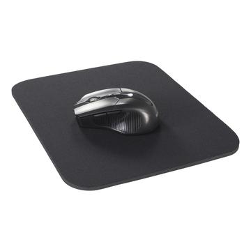 Deltaco KB-1S Fabric-Covered Rubber Mouse Pad - Black