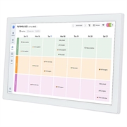 Digital Family Organizer with Touchscreen Display - 15.6" - White